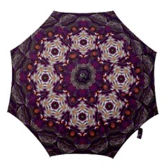 Rosette Kaleidoscope Mosaic Abstract Background Art Hook Handle Umbrellas (large) by Simbadda