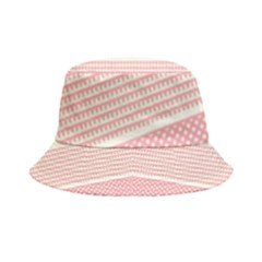 Background Pink Beige Decorative Texture Craft Inside Out Bucket Hat by Simbadda