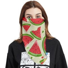 Cute Watermelon Seamless Pattern Face Covering Bandana (triangle) by Simbadda