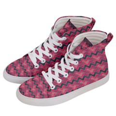 Background Pattern Structure Men s Hi-top Skate Sneakers by Simbadda