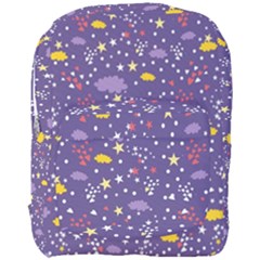 Pattern Cute Clouds Stars Full Print Backpack