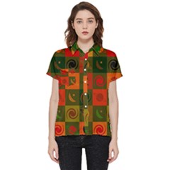 Space Pattern Multicolour Short Sleeve Pocket Shirt by Simbadda