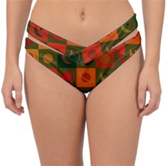 Space Pattern Multicolour Double Strap Halter Bikini Bottoms by Simbadda