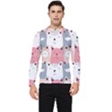 Cute Seamless Pattern With Cats Men s Long Sleeve Rash Guard View1