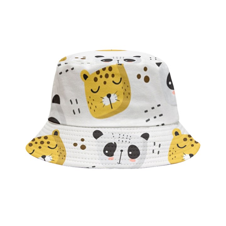 Seamless Pattern Cute Animals Bucket Hat