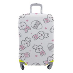 Cute Pattern With Easter Bunny Egg Luggage Cover (small) by Simbadda