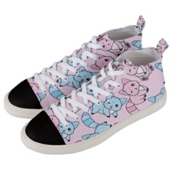 Children Pattern Design Men s Mid-top Canvas Sneakers by Simbadda