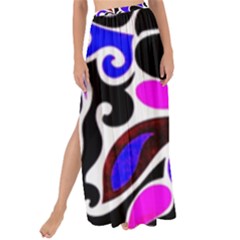 Retro Swirl Abstract Maxi Chiffon Tie-up Sarong by dressshop