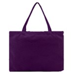 Dark Purple Grape  Zipper Medium Tote Bag