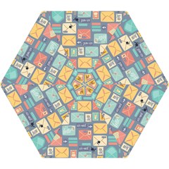 Pattern Postal Stationery Mini Folding Umbrellas by Simbadda