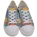 Pattern Postal Stationery Women s Low Top Canvas Sneakers View1