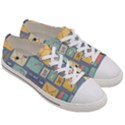 Pattern Postal Stationery Women s Low Top Canvas Sneakers View3