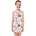 Pink Animals Pattern Kids  Summer Sun Dress View1