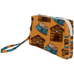 Pet House Bowl Food Seamless Pattern Wristlet Pouch Bag (small) by Simbadda