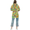 Seamless Pattern With Doodle Bunny Women s Long Oversized Pullover Hoodie View2