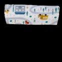 Cute Children Seamless Pattern With Cars Road Park Houses White Background Illustration Town Cartooo Flap Closure Messenger Bag (L) View1