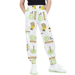 Vector Pattern With Cute Giraffe Cartoon Kids  Joggers