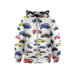 Cars Pattern Kids  Zipper Hoodie