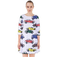 Cars Pattern Smock Dress by Simbadda