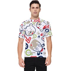 Animals Pattern Men s Short Sleeve Rash Guard by Simbadda