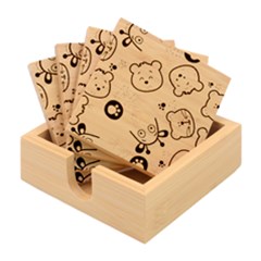 Animals Pattern Bamboo Coaster Set by Simbadda