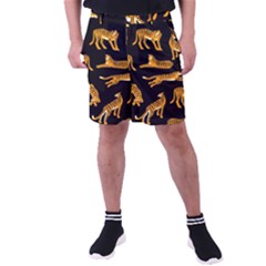 Seamless Exotic Pattern With Tigers Men s Pocket Shorts by Simbadda