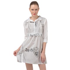 (2)dx Hoodie  Mini Skater Shirt Dress by Alldesigners