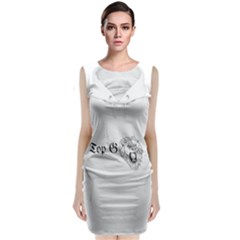 (2)dx Hoodie  Sleeveless Velvet Midi Dress by Alldesigners