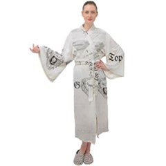 (2)dx Hoodie Maxi Velvet Kimono by Alldesigners
