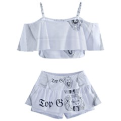 (2)dx Hoodie Kids  Off Shoulder Skirt Bikini by Alldesigners
