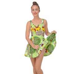 Funny Animals Cartoon Inside Out Casual Dress by Simbadda