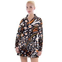 Trendy Mix Animal Skin Prints Women s Long Sleeve Casual Dress by Simbadda