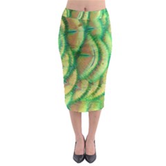 Beautiful Peacock Midi Pencil Skirt by Simbadda