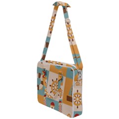 Nautical Elements Collection Cross Body Office Bag by Simbadda