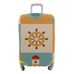 Nautical Elements Collection Luggage Cover (small) by Simbadda