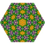 Mardi Gras Stars Mini Folding Umbrella