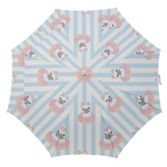 French-bulldog-dog-seamless-pattern Straight Umbrellas