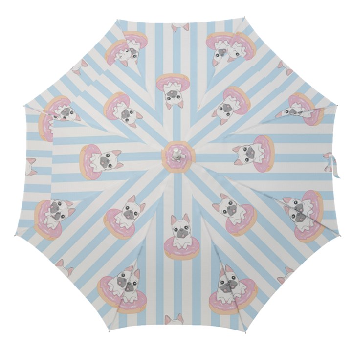 French-bulldog-dog-seamless-pattern Straight Umbrellas