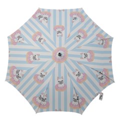 French-bulldog-dog-seamless-pattern Hook Handle Umbrellas (small) by Simbadda