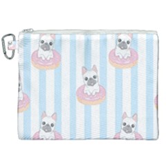 French-bulldog-dog-seamless-pattern Canvas Cosmetic Bag (xxl) by Simbadda