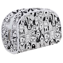 Seamless-pattern-with-black-white-doodle-dogs Make Up Case (medium)