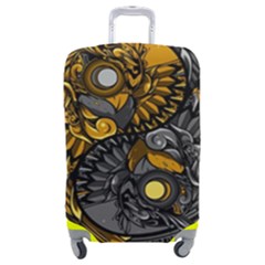 Yin-yang-owl-doodle-ornament-illustration Luggage Cover (Medium)