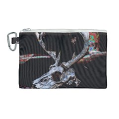 Deer Skull Canvas Cosmetic Bag (large) by MonfreyCavalier