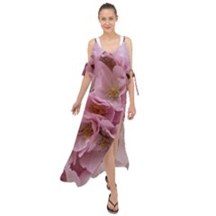 Cherry-blossoms Maxi Chiffon Cover Up Dress by Excel