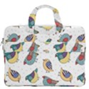 Seamless-pattern-with-hand-drawn-bird-black MacBook Pro 13  Double Pocket Laptop Bag View2