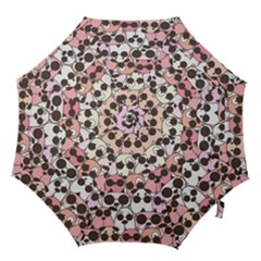 Cute-dog-seamless-pattern-background Hook Handle Umbrellas (Small)