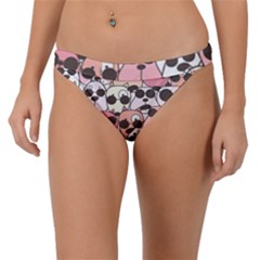 Cute-dog-seamless-pattern-background Band Bikini Bottoms