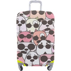 Cute-dog-seamless-pattern-background Luggage Cover (Large)