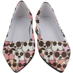 Cute-dog-seamless-pattern-background Women s Block Heels 