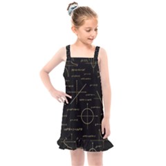 Abstract-math Pattern Kids  Overall Dress by Simbadda